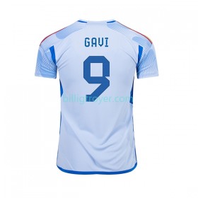 Billige Fotballdrakter Spania Gavi 9 Bortedraktsett VM I Fotball 2022 Kortermet